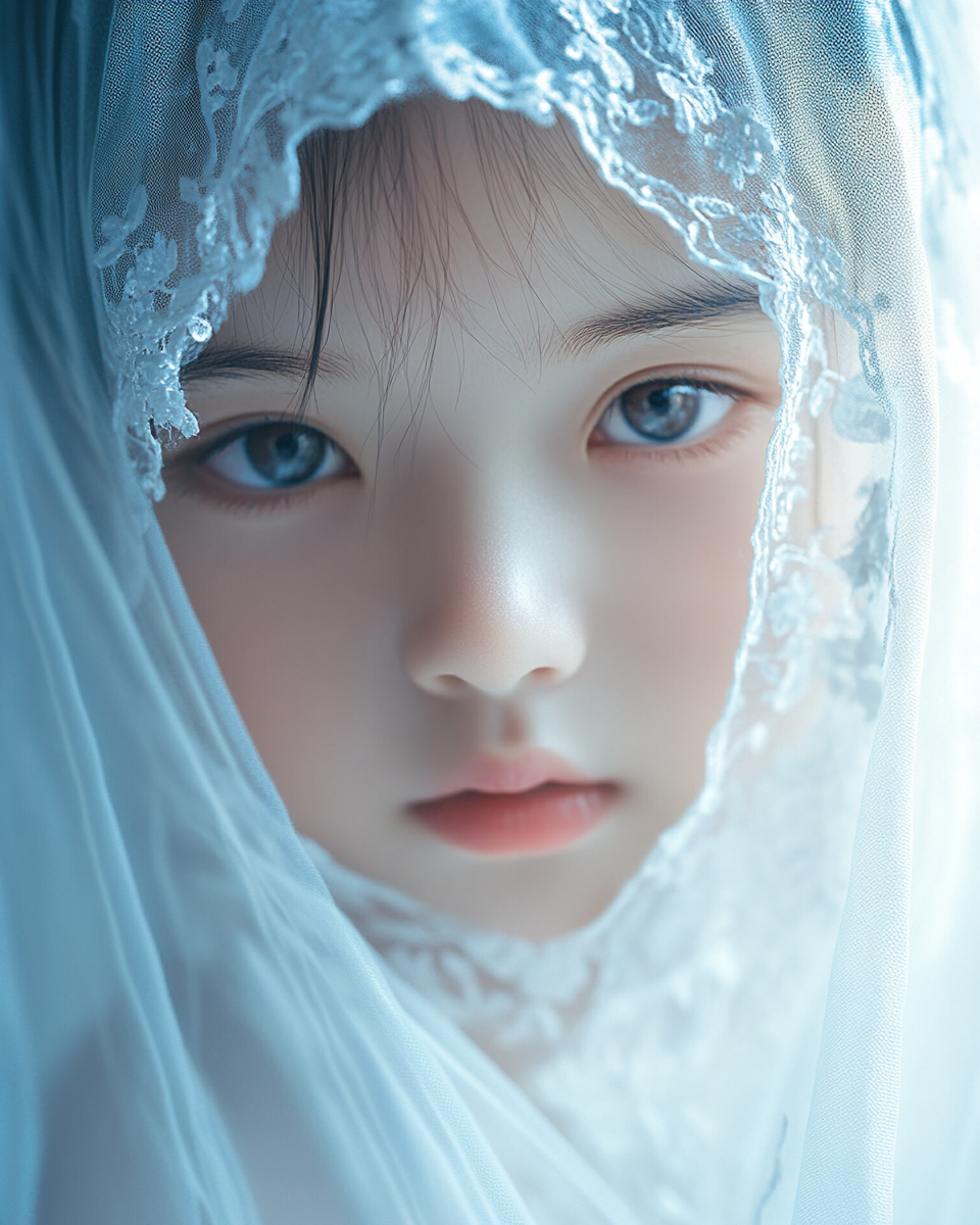 A little girl's beautifully iridescent white thoughts