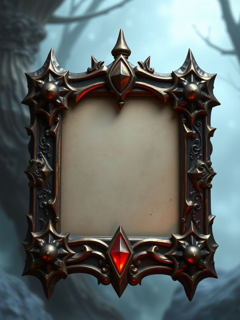 A magical card with a cool frame.