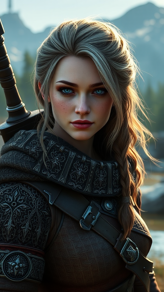 A magical character from Witcher 3 game