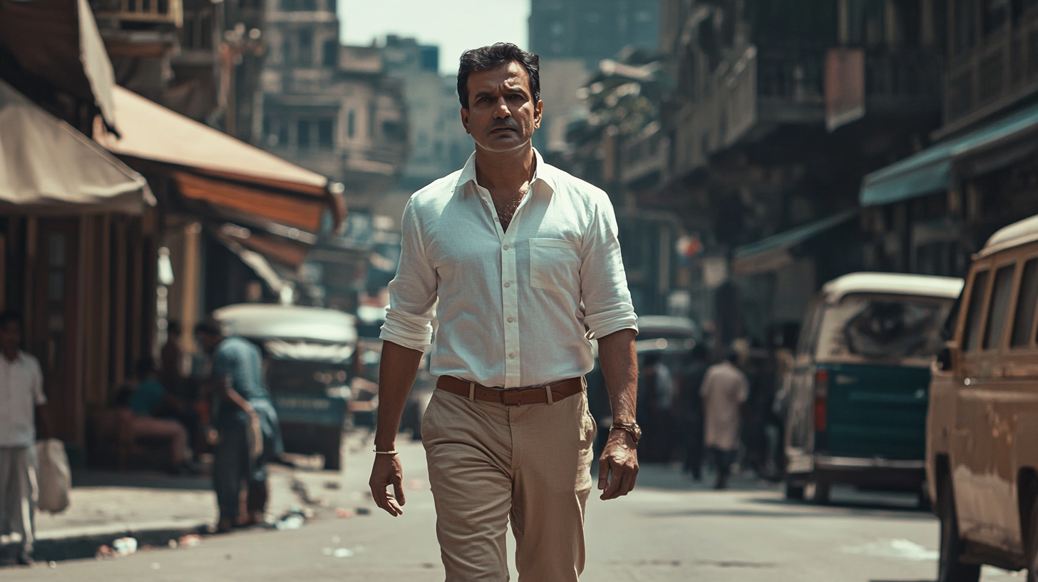 A man in Mumbai with short hair