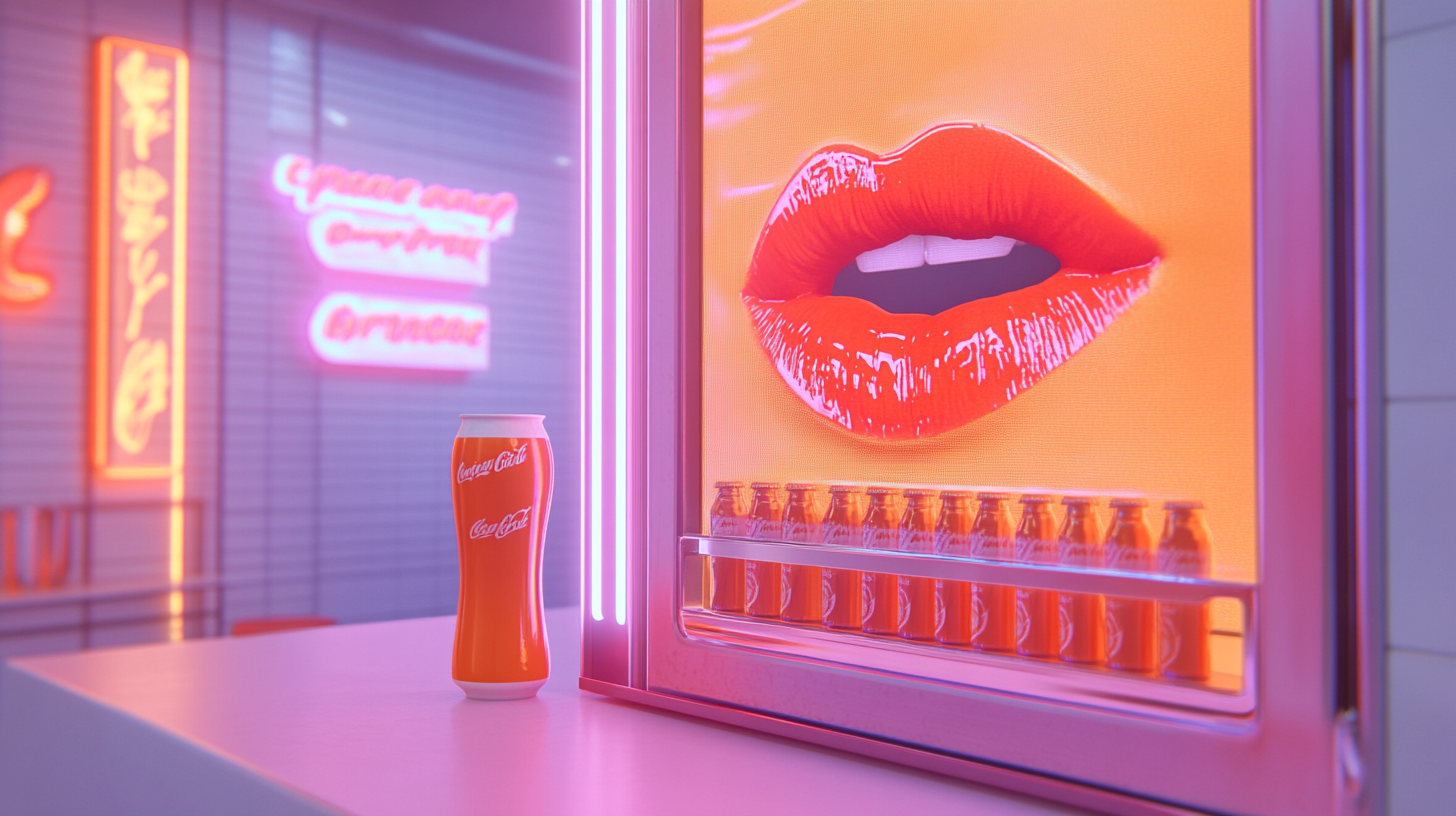 A modern, fun kissing booth at brand activation