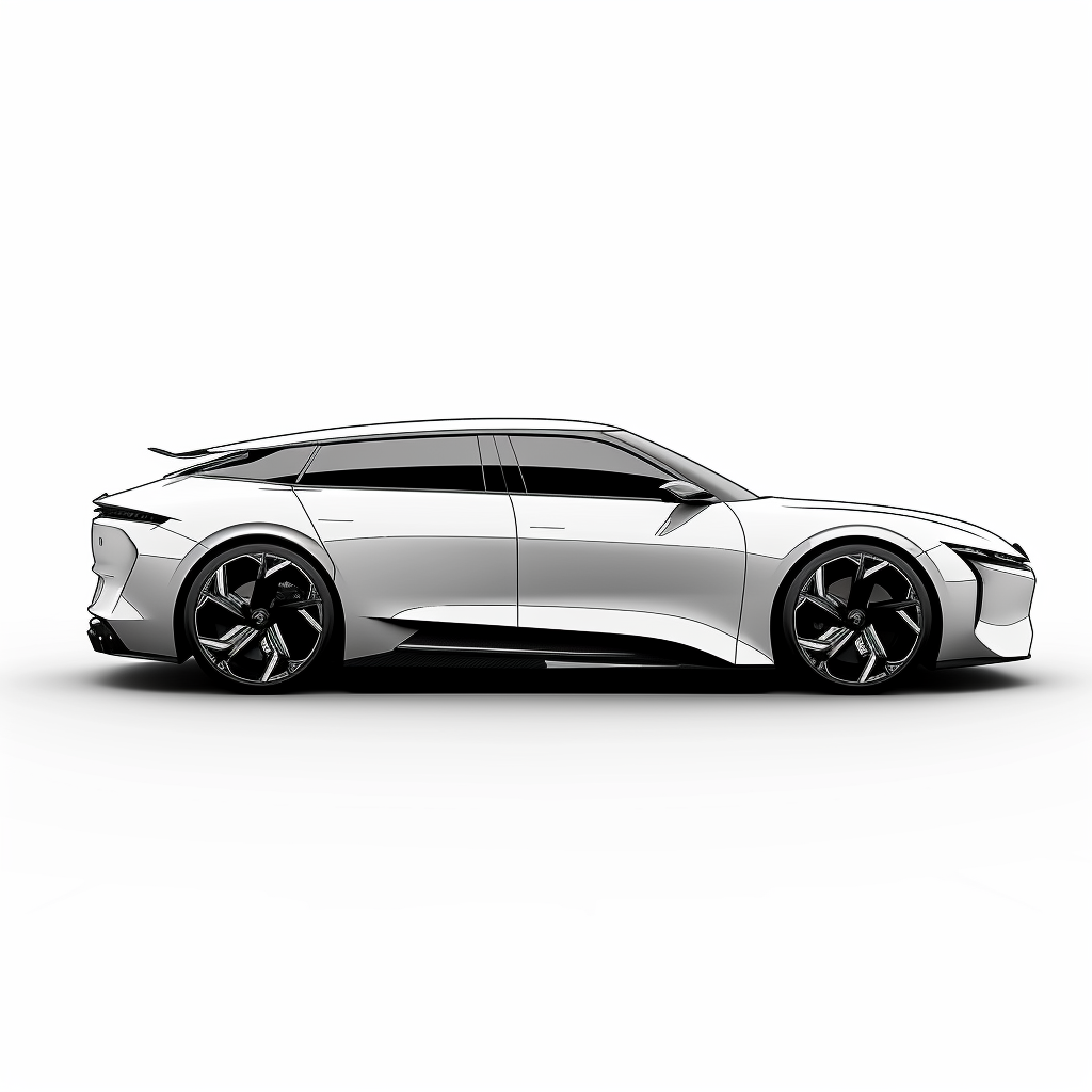 A modern black and white Citroen concept