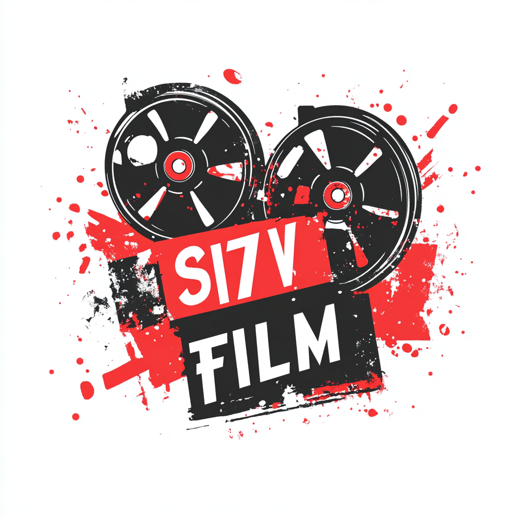 A modern logo for Seven Films in red, black