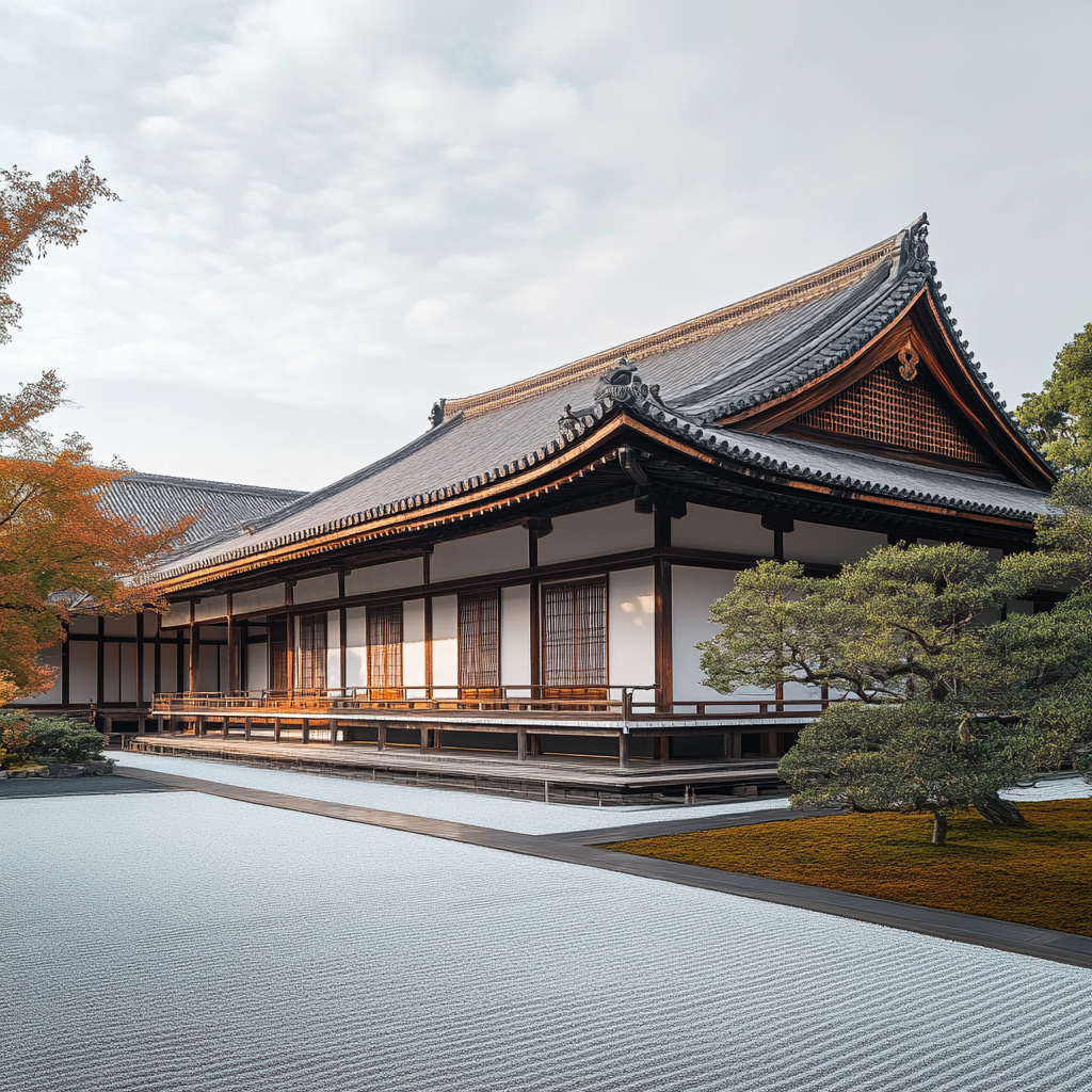 A quiet picture of Katsura Imperial Villa, Japan.