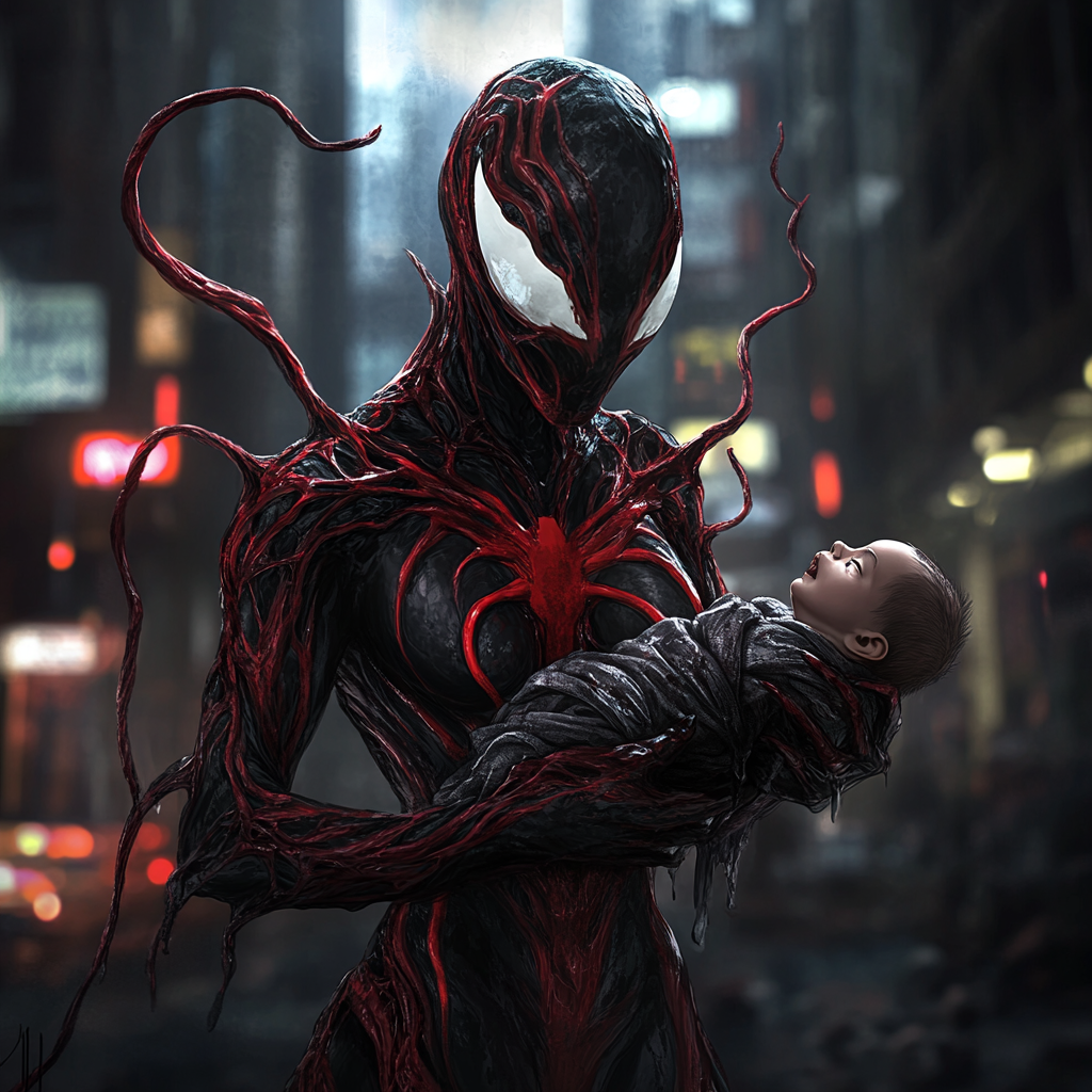 A scary but caring female version of Carnage.