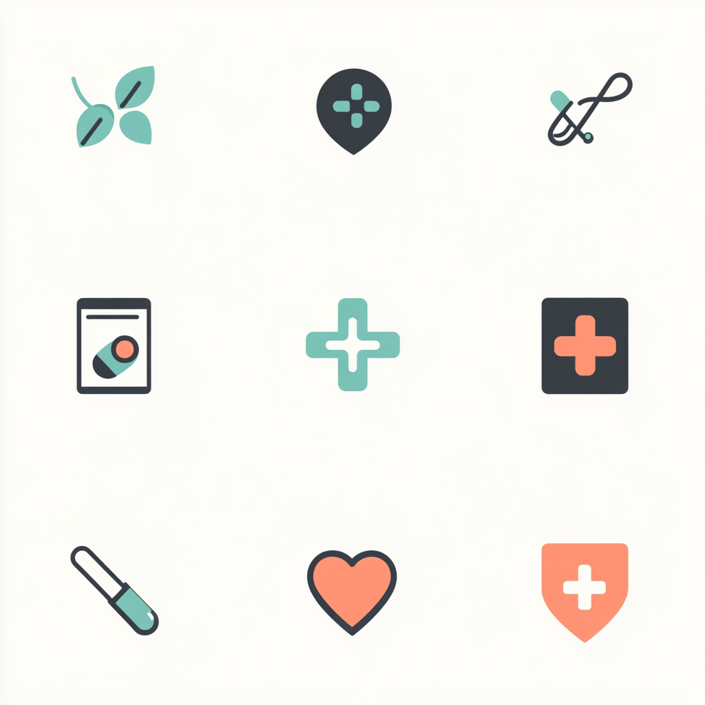 A simple, calming icon symbolizing good health