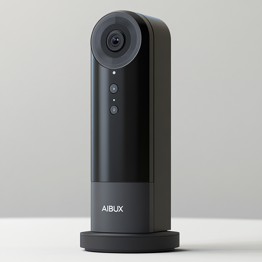 AIBLUX camera housed with battery & hardware vertically structured.