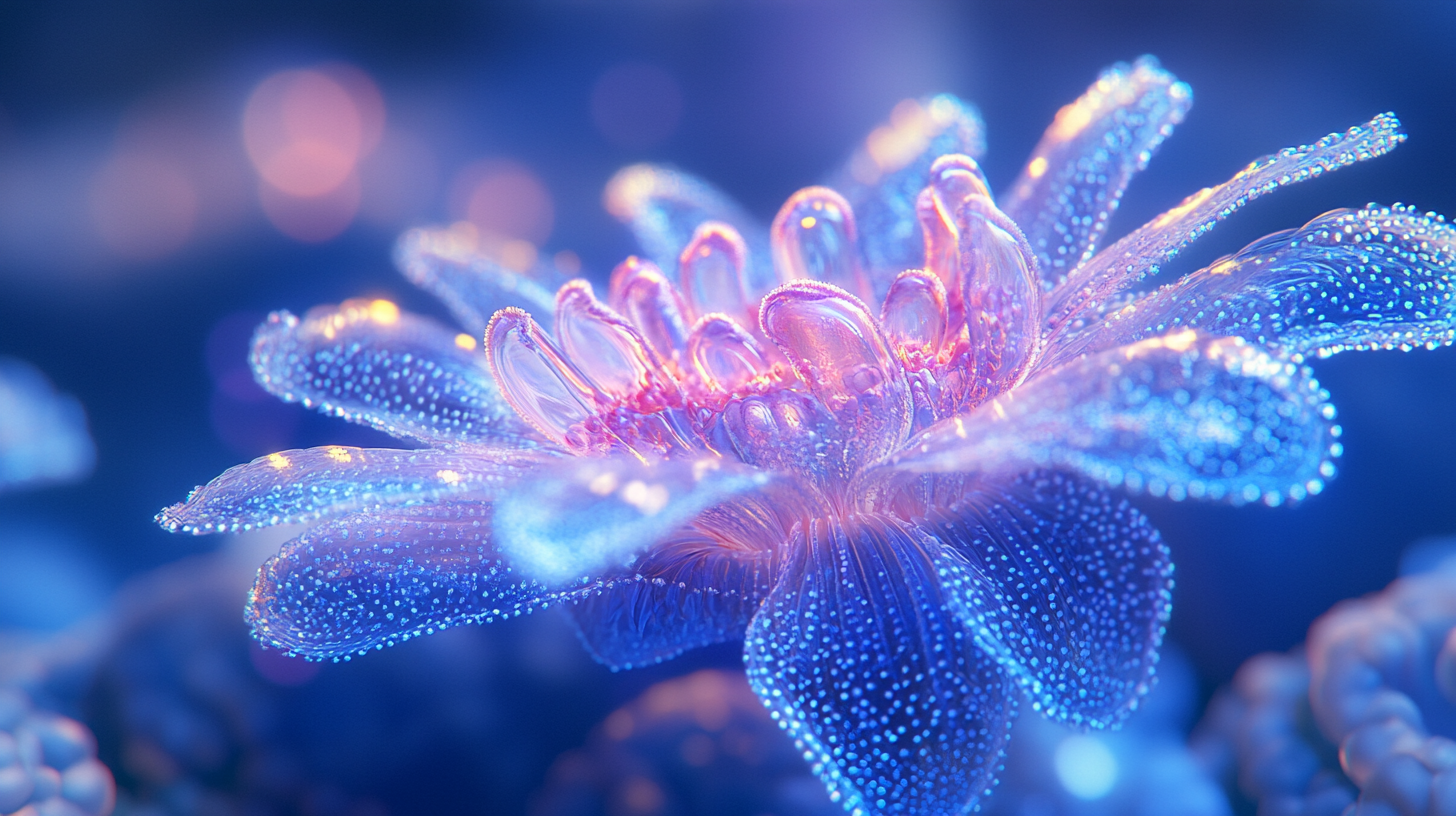 Abstract Flower in Underwater Desert