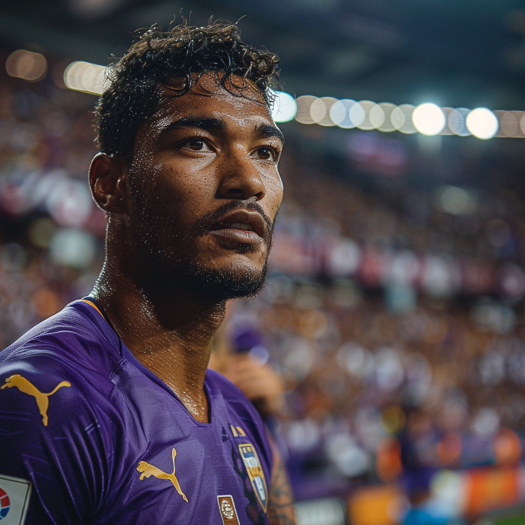 Acácio da Silva, Brazilian midfielder, Fiorentina uniform, young.