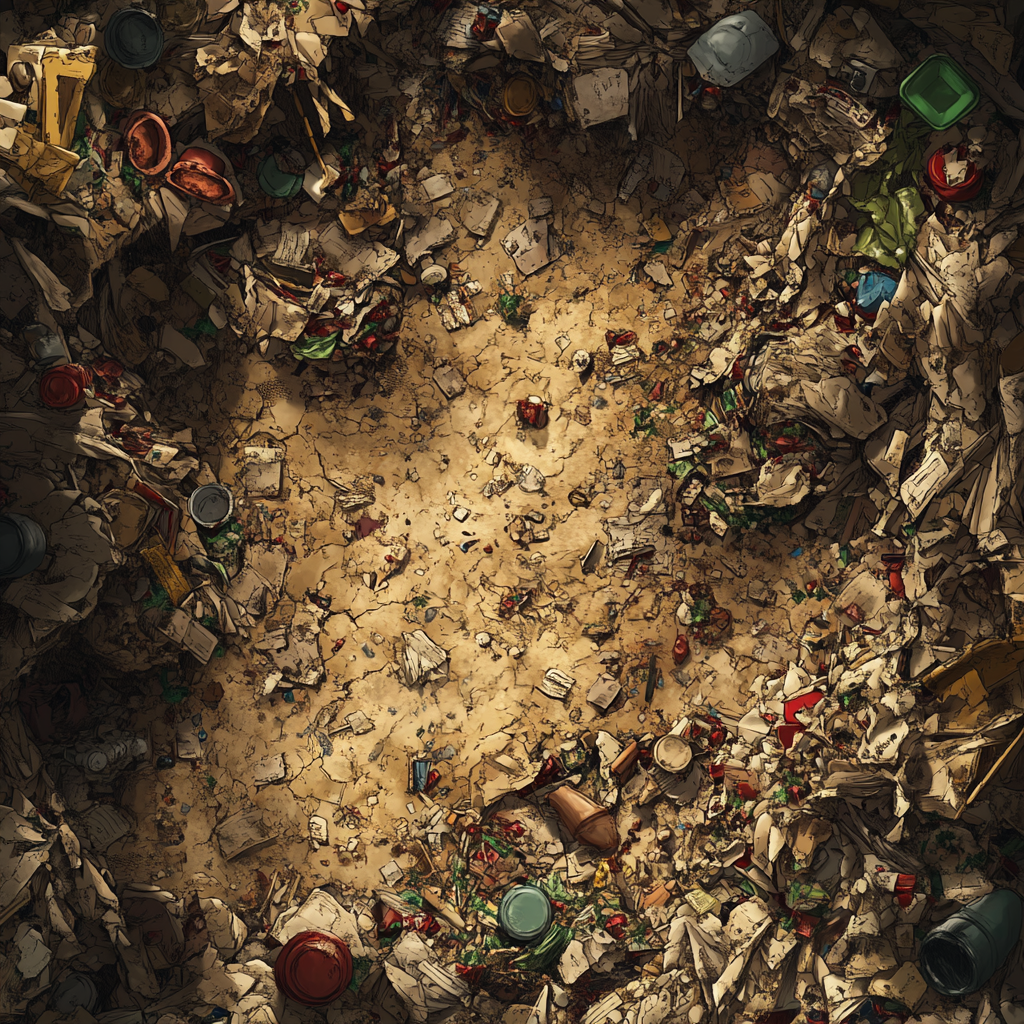 Adventures in Garbage: A Trashy Battlemap Maze