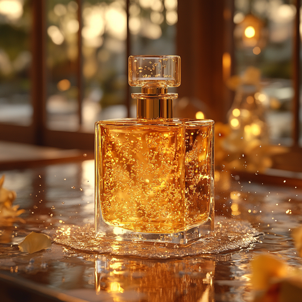 Advertising for Golden Lure perfume with free shipping.