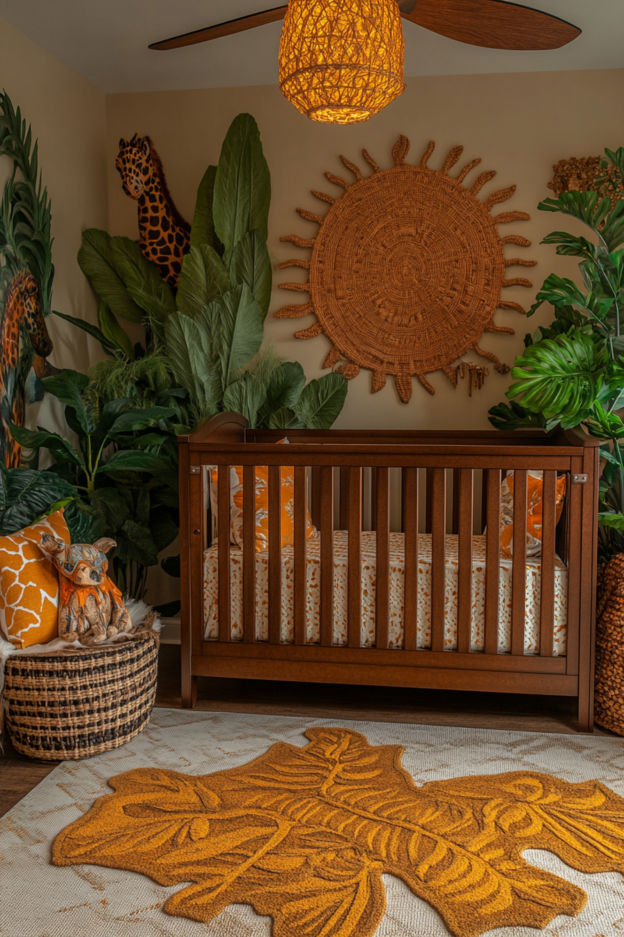 African Safari-Themed Fun Nursery with Animal Prints