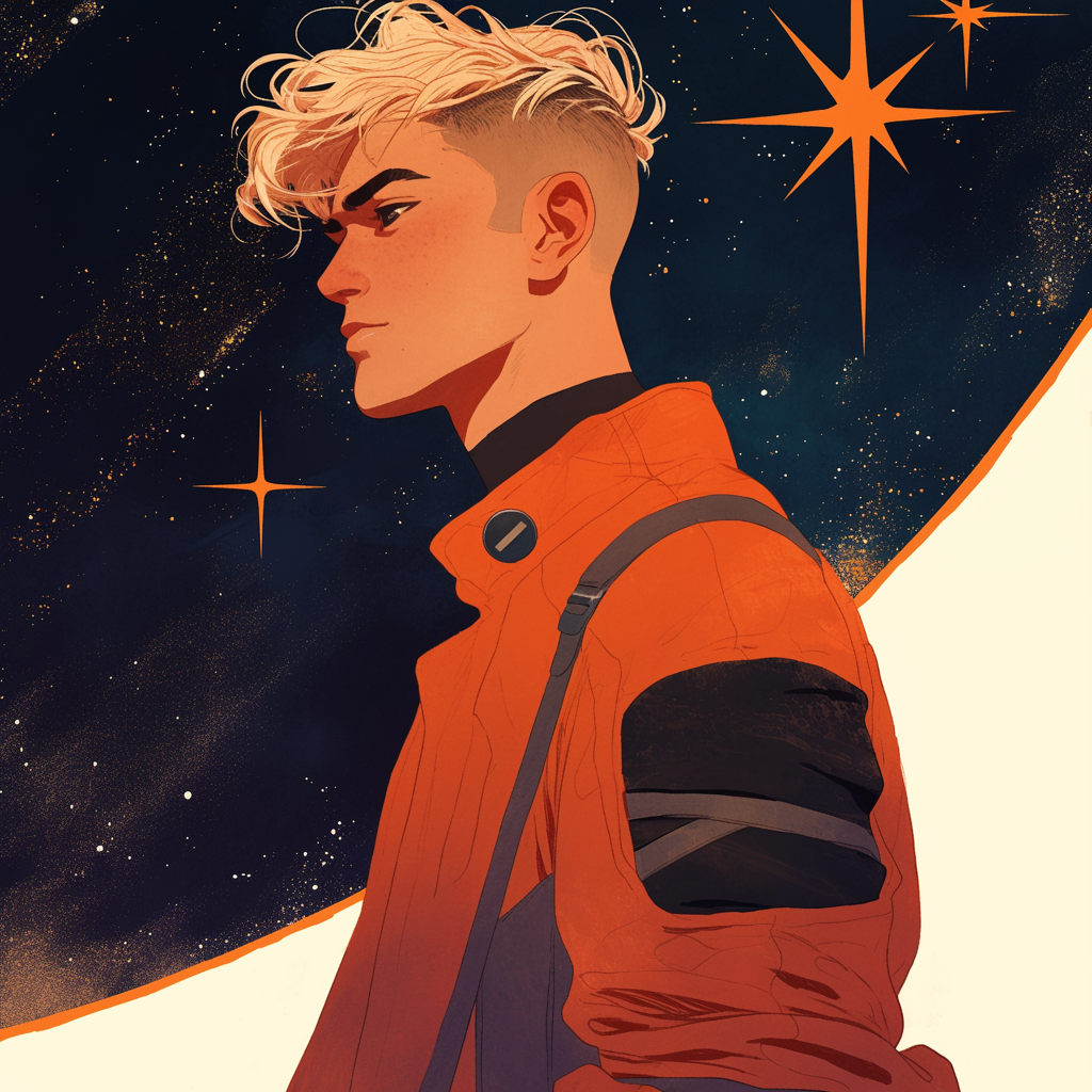 Alien-Inspired Sci-Fi Portrait of Young Man