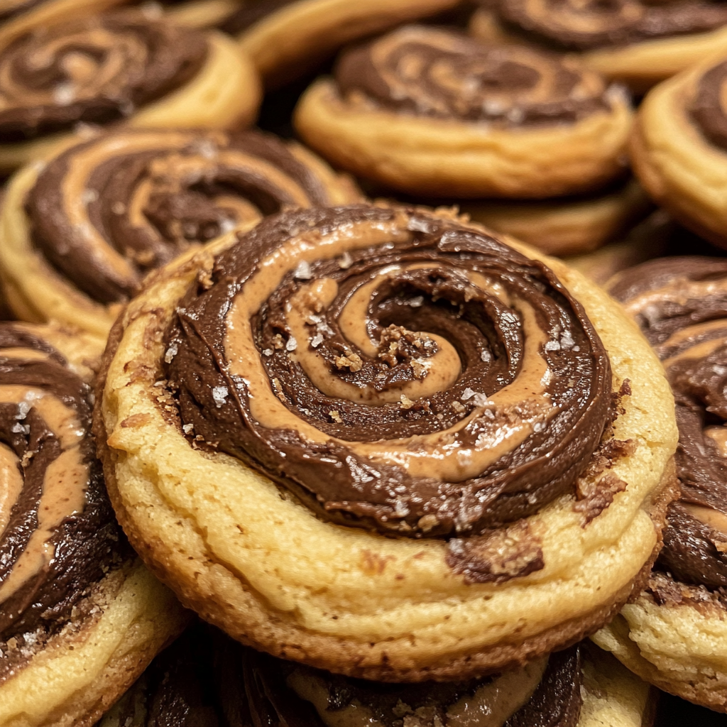 Amateur Photo: Peanut Butter Swirl Brownie Cookies