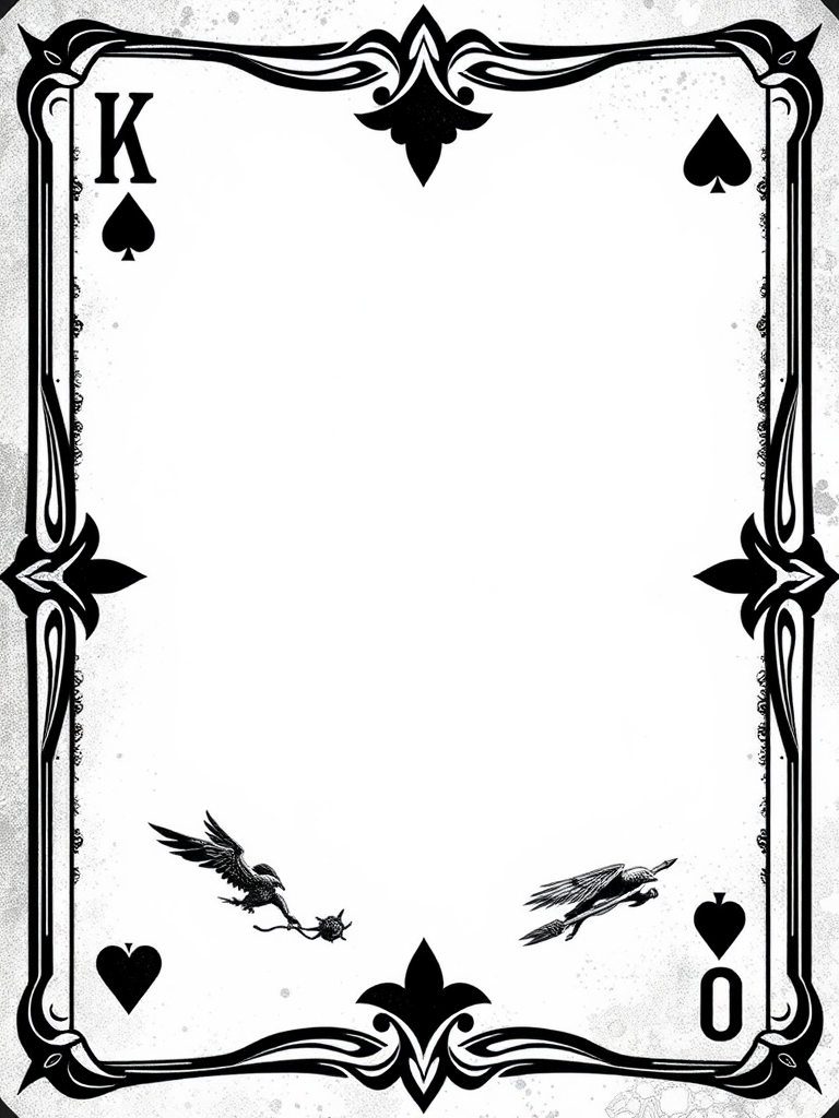 Amazing Playing Card Border with Cool Design