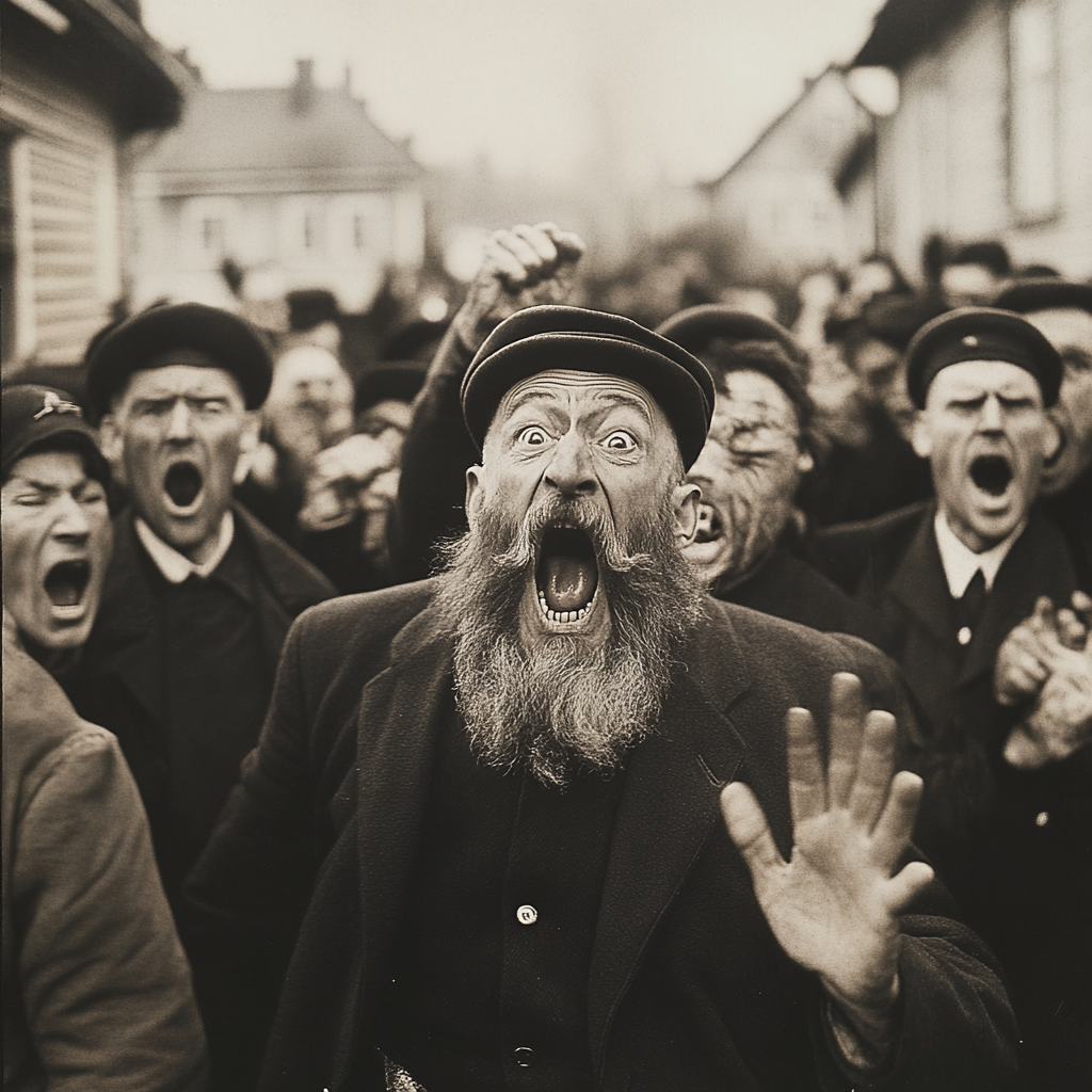 An Angry Mullah Riot in Sweden, 1920