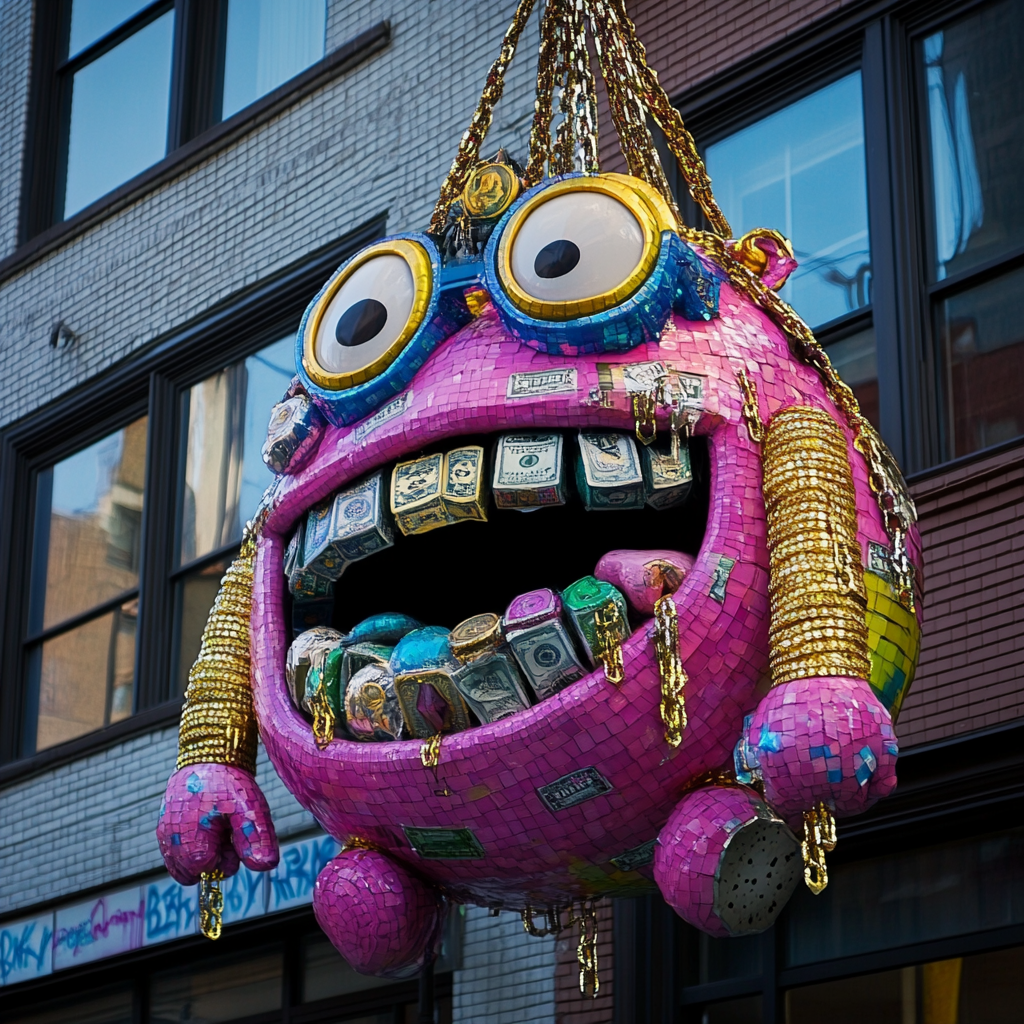 An Ugly Monster on Lenox Ave Doing Pullups