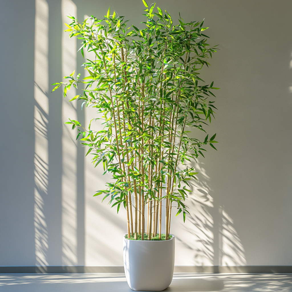 Artificial Bamboo Tree 120cm at Outdoor Dubai Luxury House