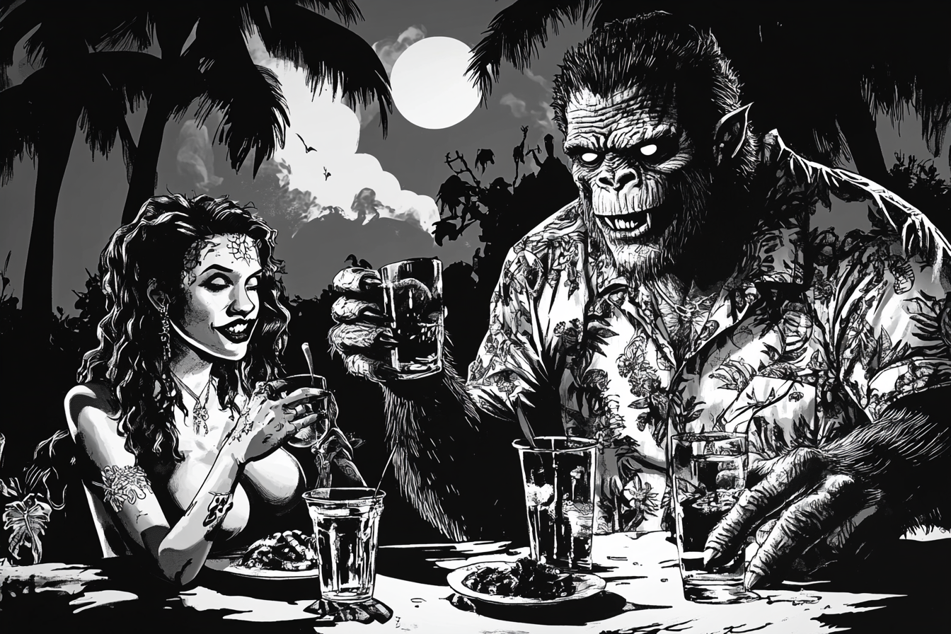 At a Party with Famous Monsters and Friends