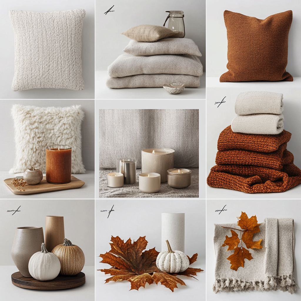 Autumn Home Decor Mood Board: Warm Elements Displayed