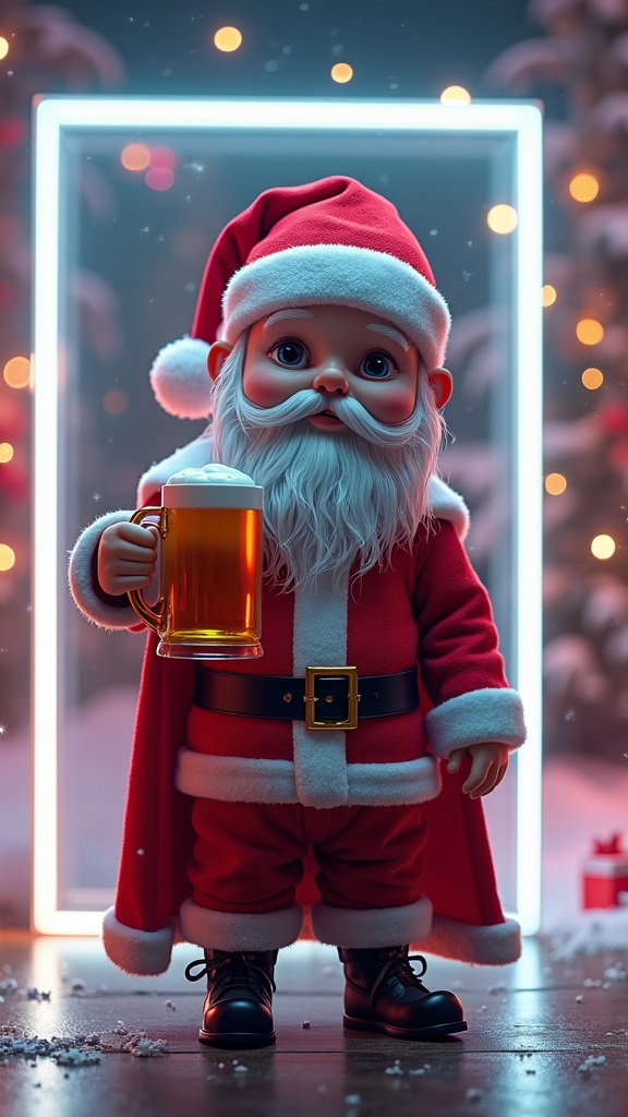 Baby Thor's Funny Christmas Party in Neon Cube