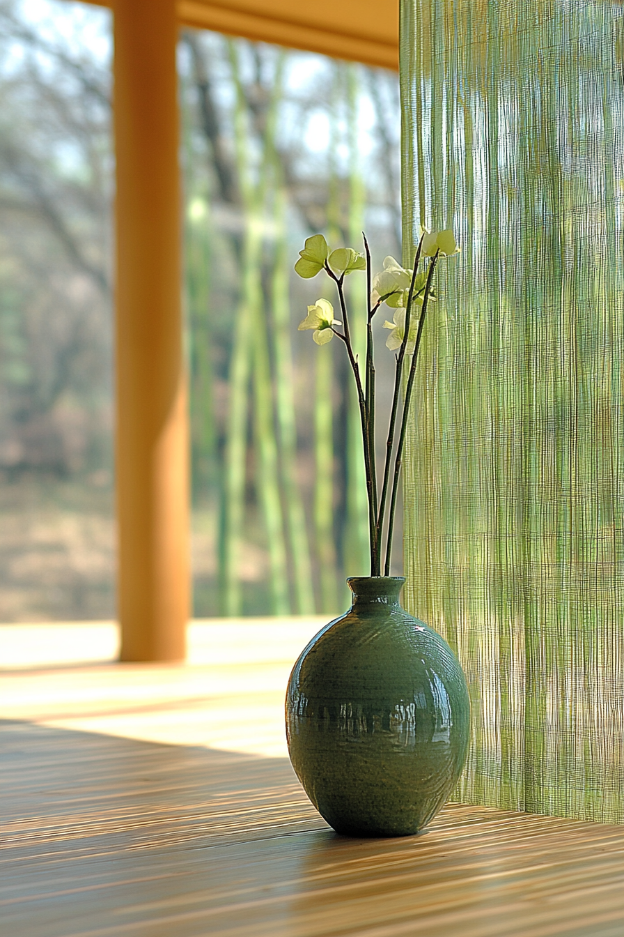 Bamboo Green Natural Kitchen Design with Eco-Friendly Features