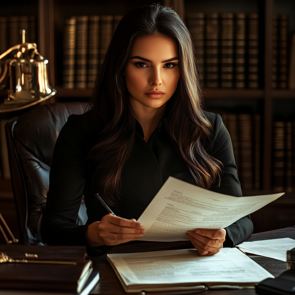 Beautiful 25-Year-Old Female Lawyer in Ukrainian Notary Office