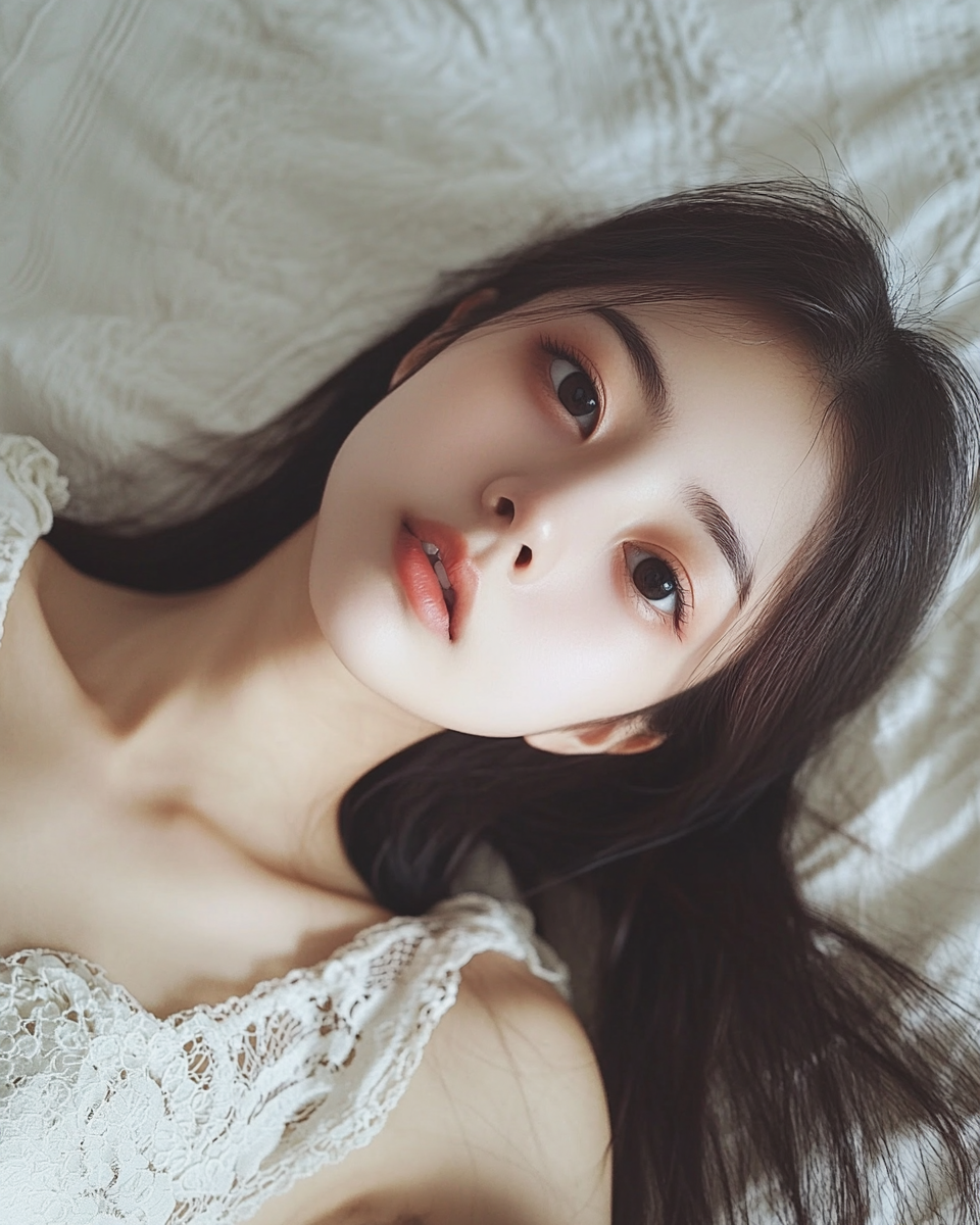 Beautiful Chinese girl takes detailed, unedited selfies daily.