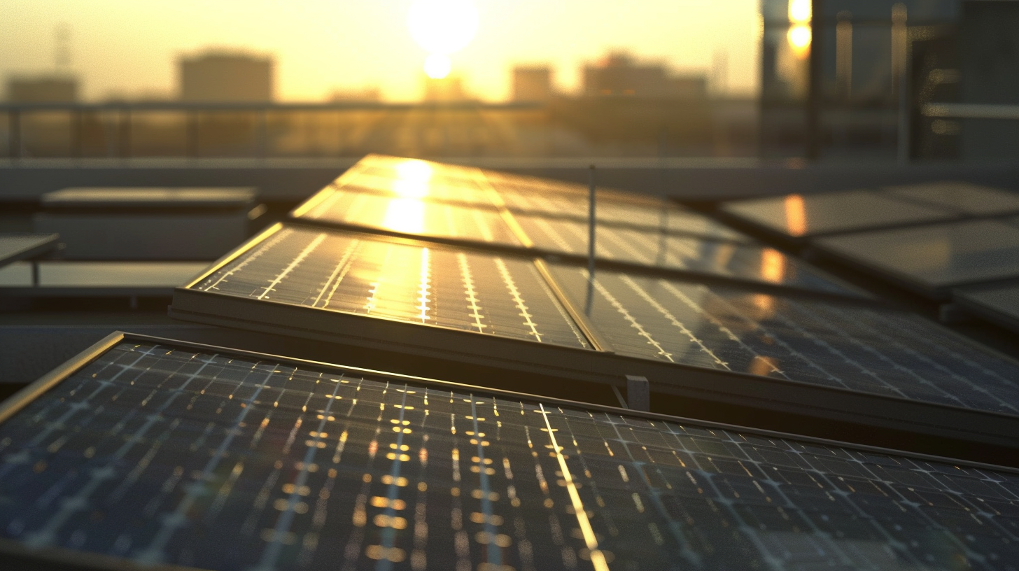 Beautiful Solar Panels on Company Roofs