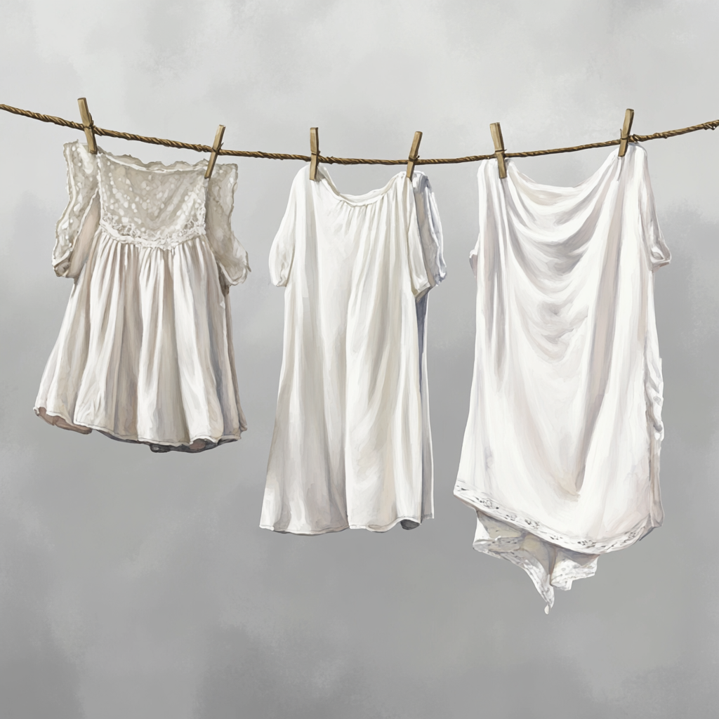 Beautiful detailed watercolor clothesline with luxurious aesthetics.