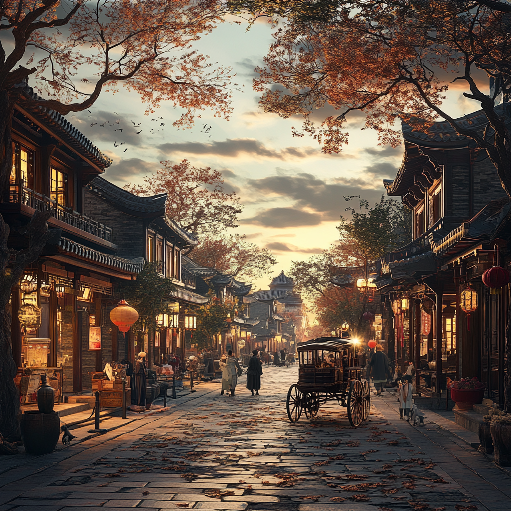 Beijing 1900s City View 3D Render