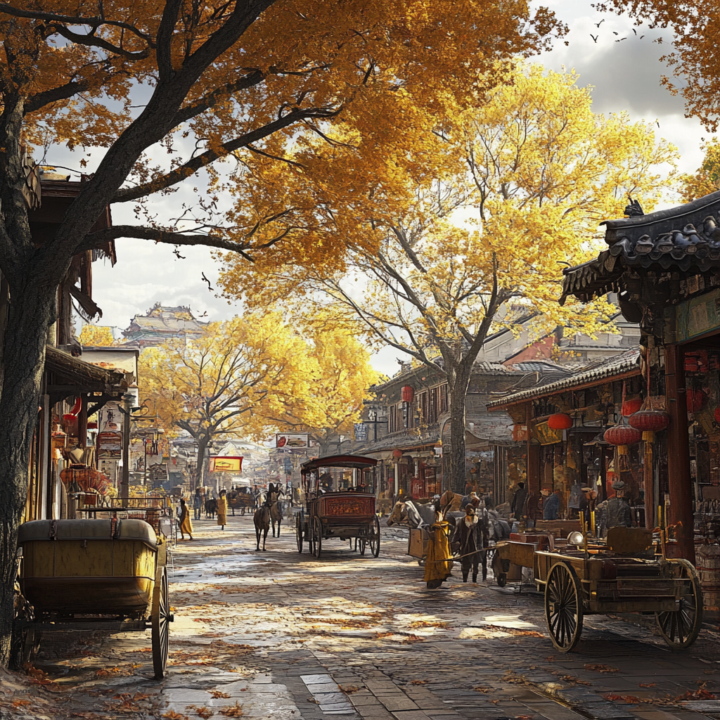 Beijing 1900s Photographic View: 3D Render Bazaar