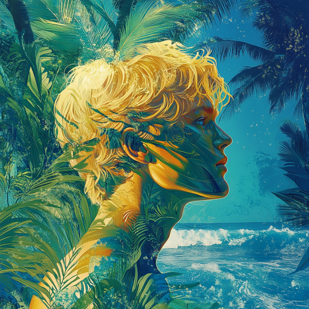 Blonde Person in Surreal Sea-Jungle Profile Picture