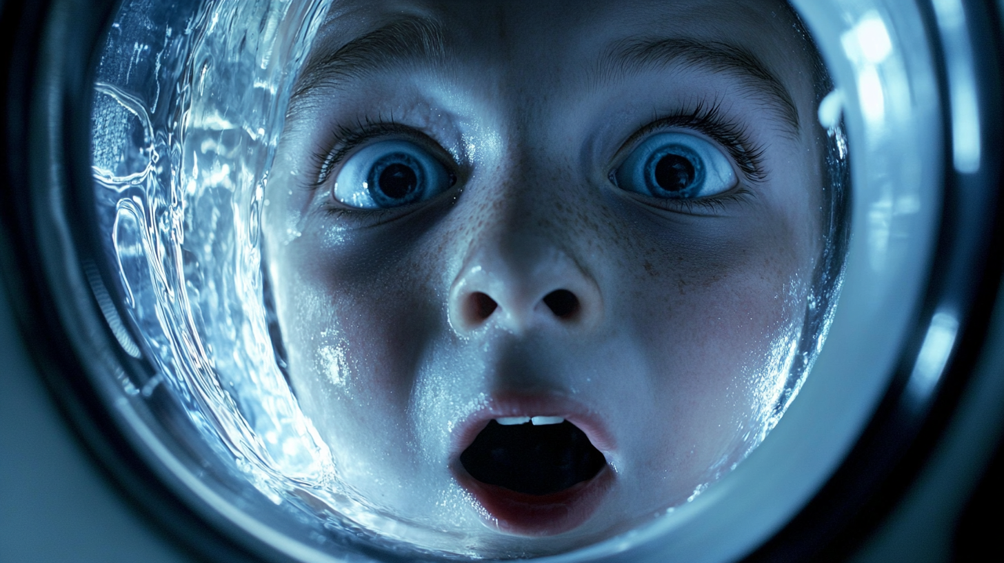 Boy Watches Washing Machine Spin, Gets Dizzy.