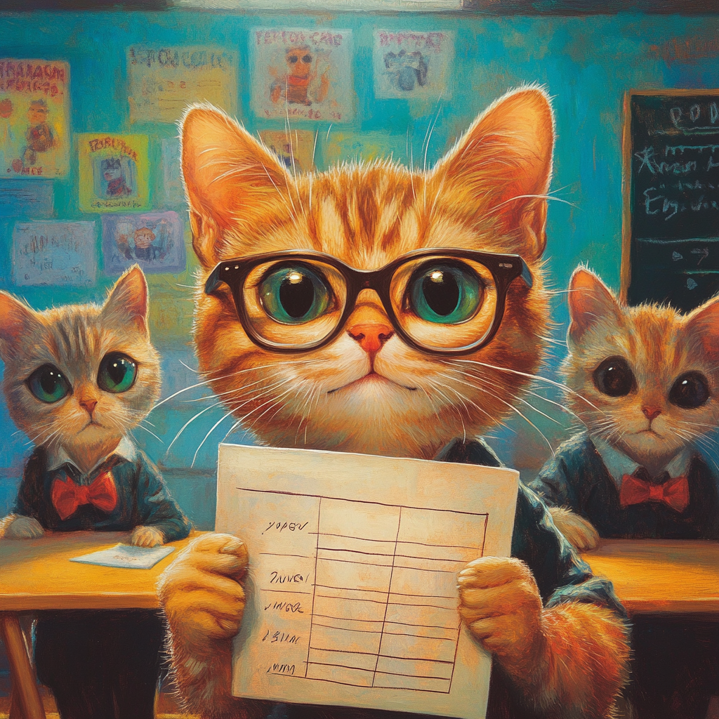 Brilliant Cat Receives Top Grades in School