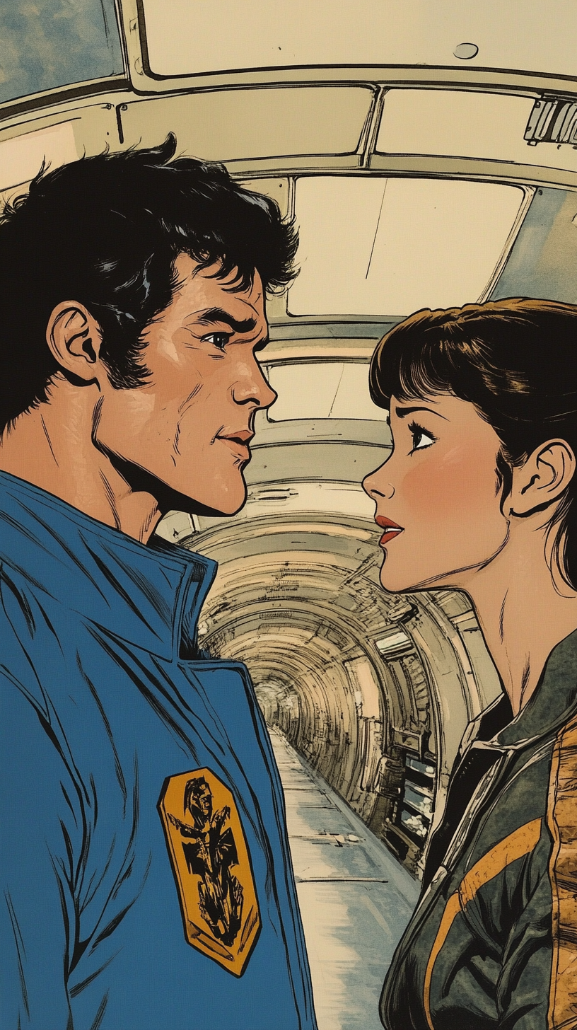 Bruce Lee and Ellen Ripley in a starship.