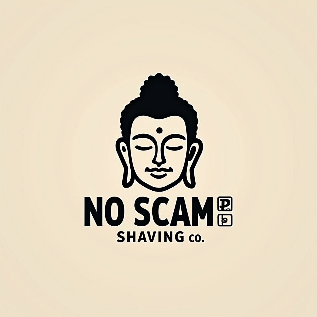 Buddha Featured in No Scam Shaving Co. Logo