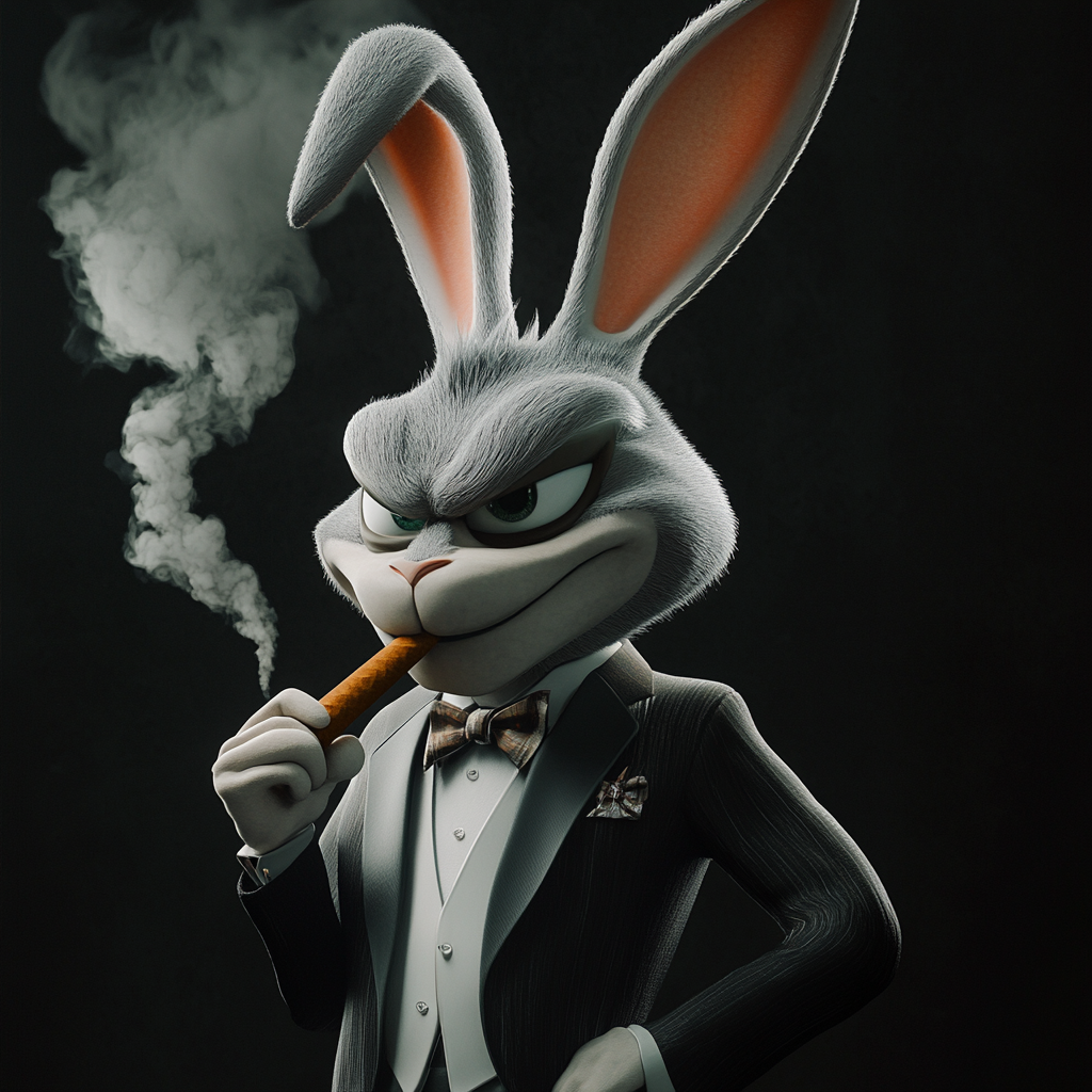 Bugs Bunny, the Gangster Nugget, in Action.