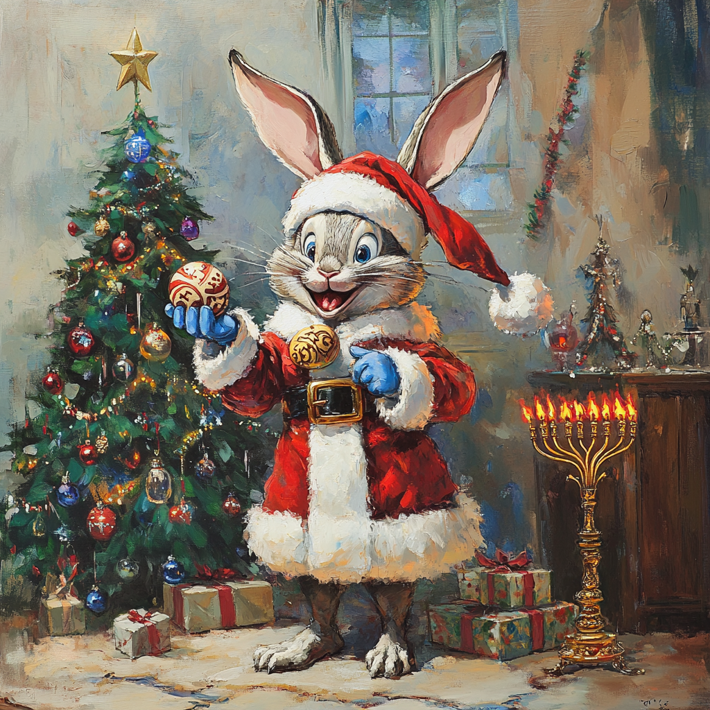 Bugs Bunny celebrates holidays with friends