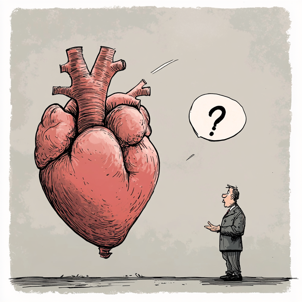 Bureaucrat and Human Heart Cartoon Conversation with Love symbol