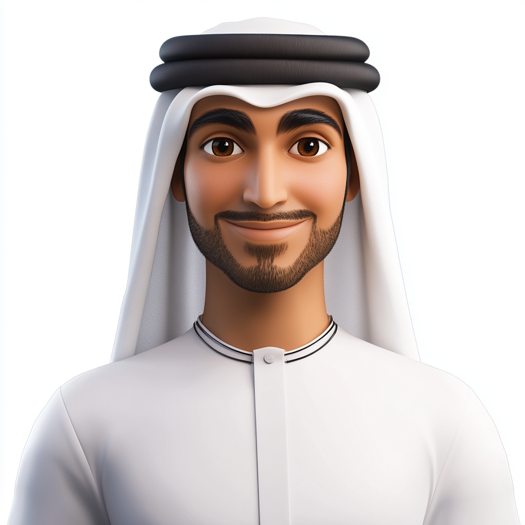 Calm UAE Man in Traditional Attire