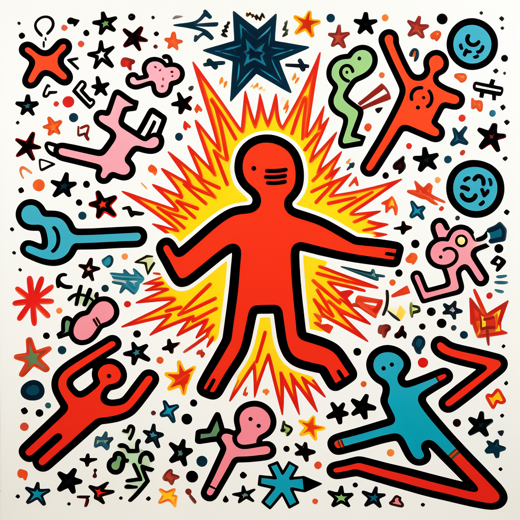 Canopus Star in Keith Haring Inspired Artwork