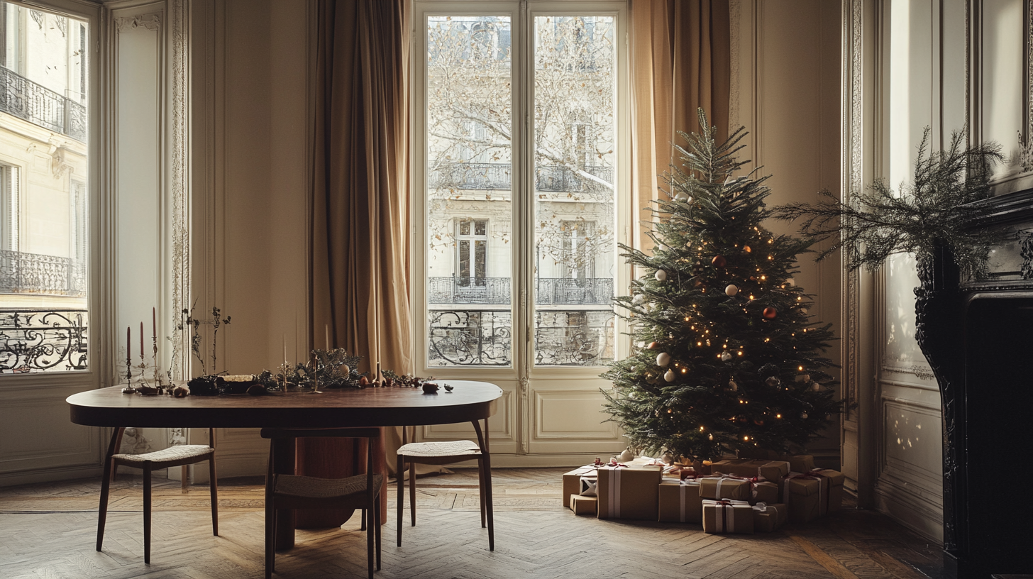 Charles Zana's Christmas-Ready Parisian Luxury Apartment