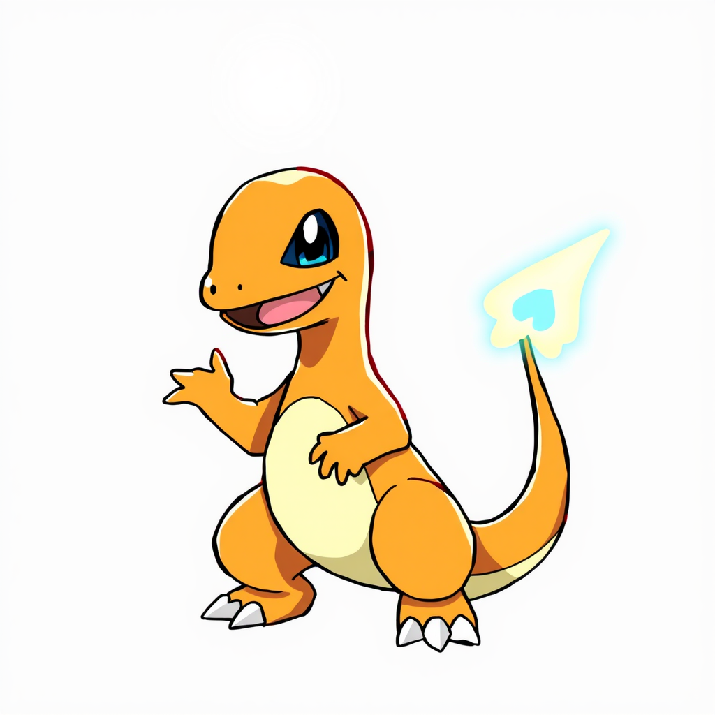 Charmander Pokemon Digimon Style Mashup