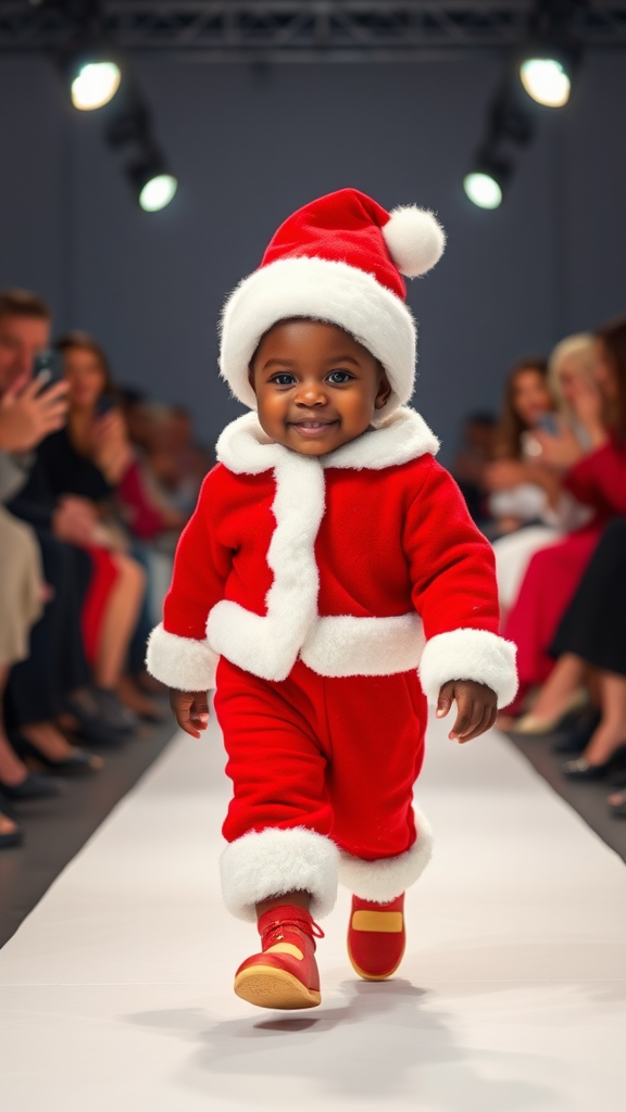 Chic Santa Baby Spreads Holiday Cheer.