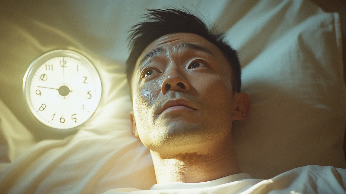 Chinese Runner Contemplates Day with Morning Sunlight