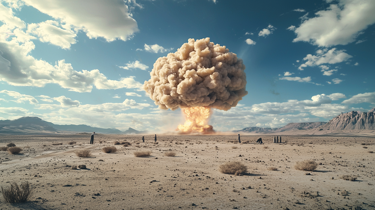 Chinese scientists successfully detonate atomic bomb in Lop Nor desert