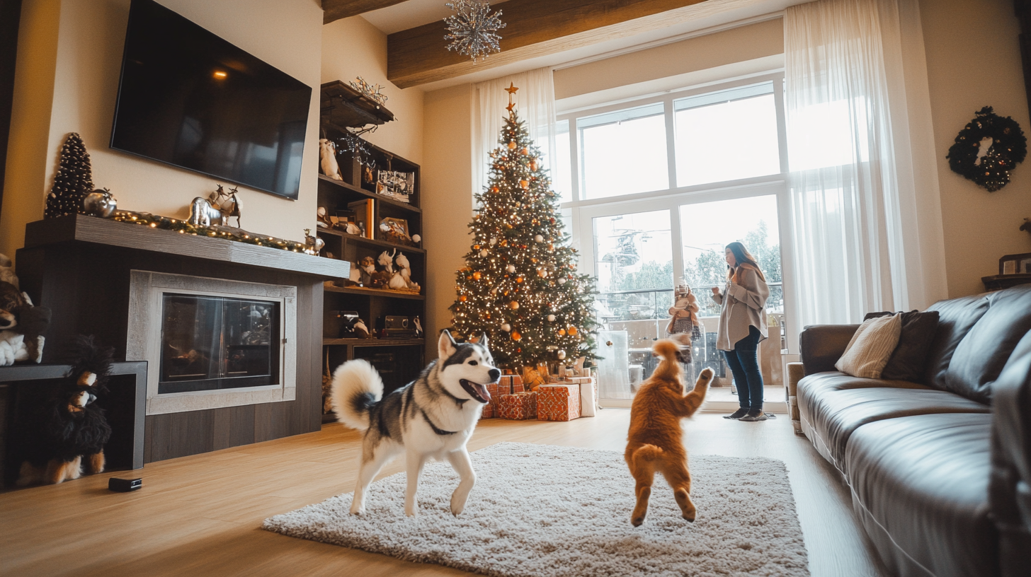 Christmas Celebration at a Mexican Modern House