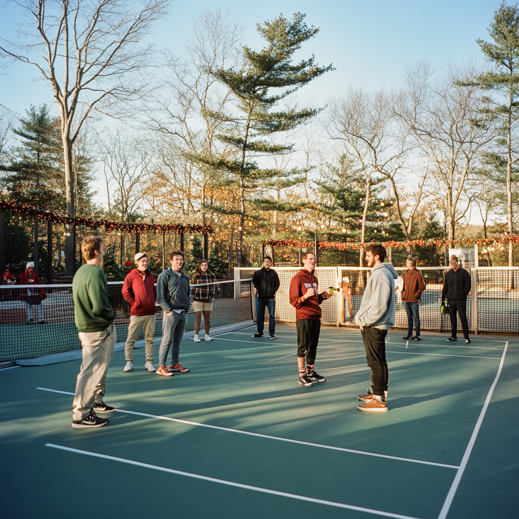 Christmas Pickleball Party at Coastal Court