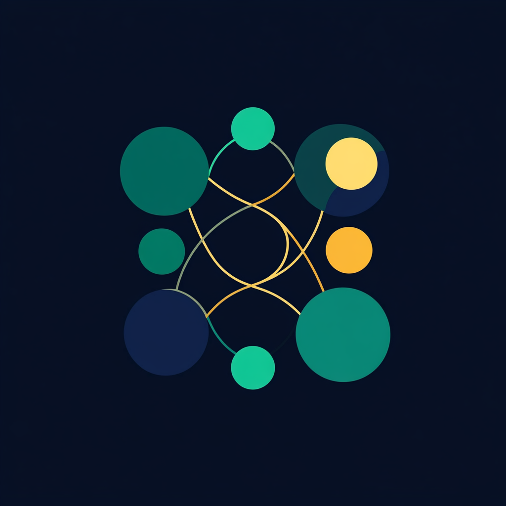 Circles of Friends on Blockchain Network Logo